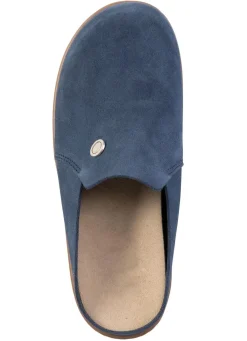 ELENA EDEN Clog aus Veloursleder BLAU