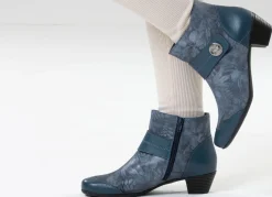 Clearance ELENA EDEN , elegante Damen-Stiefeletten, Weite G, mit herausnehmbarem Fußbett JEANS