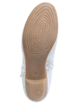 Online ELENA EDEN , elegante Damen-Stiefeletten, Weite G, mit herausnehmbarem Fußbett EISGRAU-SILBER