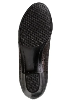 Clearance ELENA EDEN , elegante Damen-Pumps, Weite H, mit Gummizug SCHWARZ-BRONZE