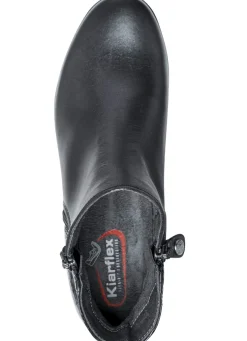 ELENA EDEN , elegante Damen-Stiefeletten, Weite G, mit herausnehmbarem Fußbett SCHWARZ