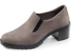 New ELENA EDEN , eleganter Damen-Trotteur, Weite H, mit herausnehmbarem Fußbett TAUPE