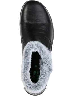 Outlet ELENA EDEN , gefütterte Damen-Boots, Winterschuhe, Weite G, mit herausnehmbarem Fußbett SCHWARZ