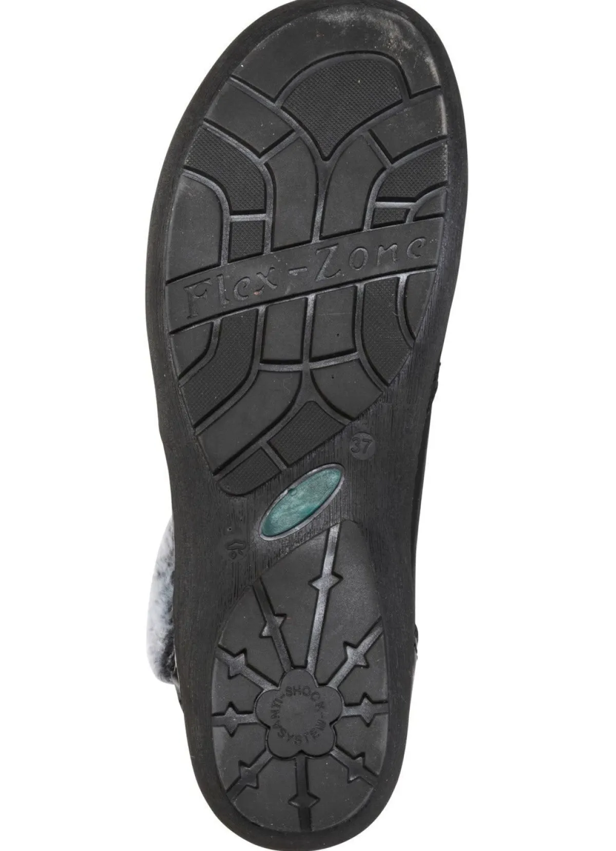 Outlet ELENA EDEN , gefütterte Damen-Boots, Winterschuhe, Weite G, mit herausnehmbarem Fußbett SCHWARZ