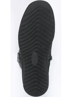 Hot ELENA EDEN , gefütterte Damen-Stiefel, Winterschuhe, Weite H, mit Lammfell SCHWARZ