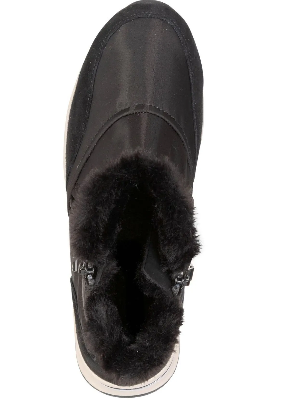 Hot ELENA EDEN , gefütterte Damen-Boots, Winterschuhe, Weite H, mit herausnehmbarem Fußbett SCHWARZ