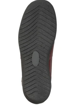 Hot BADER ELENA EDEN, gefütterte Damen-Stiefeletten, Winterschuhe, Weite H, mit Lammfell BORDEAUX