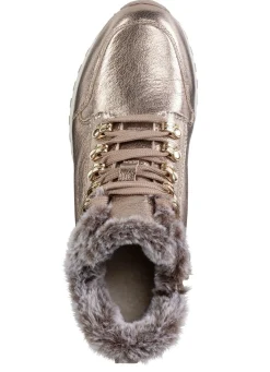 Online ELENA EDEN , gefütterte Damen-Boots, Winterschuhe, Weite G, mit herausnehmbarem Fußbett GOLDBRONZE