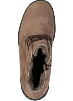 Sale ELENA EDEN , gefütterte Damen-Boots, Winterschuhe, mit Lammfell TAUPE