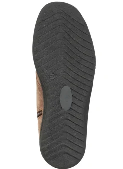 Sale ELENA EDEN , gefütterte Damen-Boots, Winterschuhe, mit Lammfell TAUPE