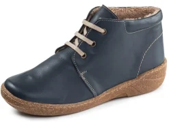 Outlet ELENA EDEN , gefütterte Damen-Boots, Weite G, mit herausnehmbarem Fußbett BLAU