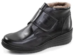 Best ELENA EDEN , gefütterte Damen-Boots, Winterschuhe, Weite H, mit Lammfell SCHWARZ