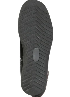 ELENA EDEN , gefütterte Damen-Stiefel, Winterschuhe, Weite H, mit Lammfell SCHWARZ-GRAU