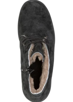 Best ELENA EDEN , gefütterte Damen-Boots, Winterschuhe, mit Lammfell SCHWARZ