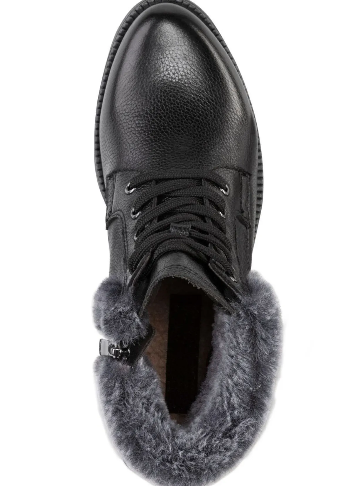 Best ELENA EDEN , gefütterte Damen-Stiefeletten, Winterschuhe, Weite G, mit herausnehmbarem Fußbett SCHWARZ-GRAU