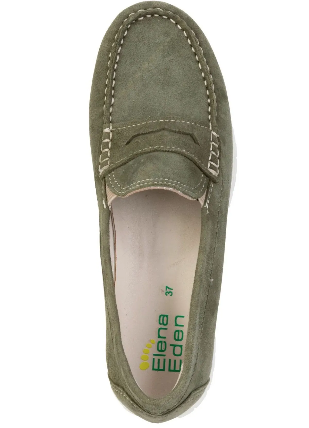 Best ELENA EDEN , klassische Damen-Slipper, Weite H, mit herausnehmbarem Fußbett OLIV