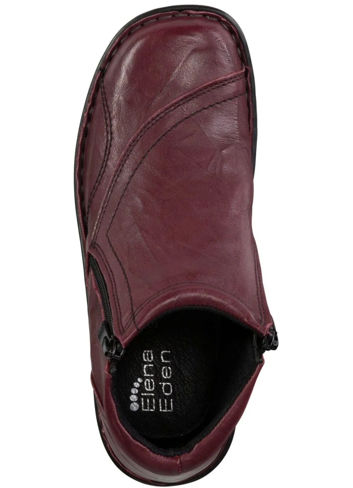 Hot ELENA EDEN , klassische Damen-Boots, mit herausnehmbarem Fußbett BORDEAUX