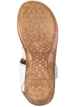 New ELENA EDEN , klassische Damen-Sandalen, Weite G, mit Klettverschluss WEISS