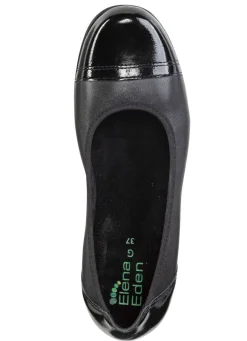 Best BADER ELENA EDEN, klassische Damen-Ballerinas, Weite G, mit herausnehmbarem Fußbett SCHWARZ