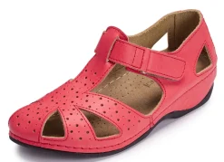 Online ELENA EDEN , klassische Damen-Sandalen, Weite H, mit Klettverschluss ROT