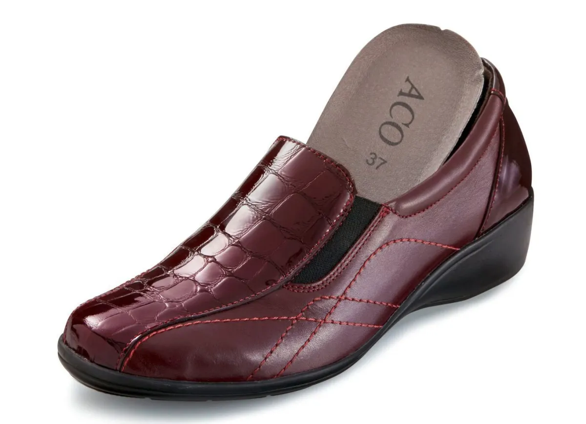 Outlet ELENA EDEN , komfortable Damen-Slipper, mit herausnehmbarem Fußbett BORDEAUX
