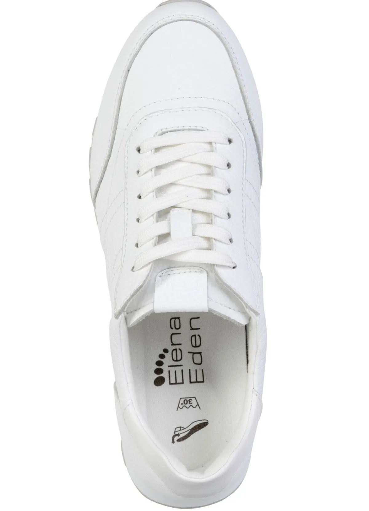 Sale BADER ELENA EDEN, komfortable Damen-Sneaker, Weite G, mit herausnehmbarem Fußbett WEISS