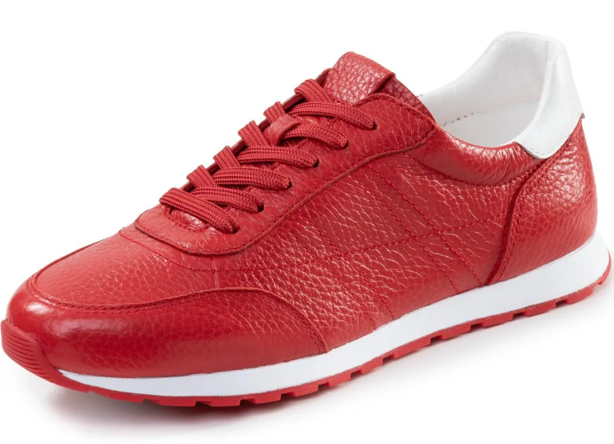 Best BADER ELENA EDEN, komfortable Damen-Sneaker, Weite G, mit herausnehmbarem Fußbett ROT