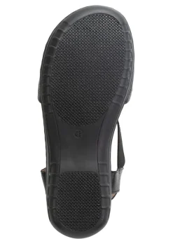 Sale ELENA EDEN , leichte Damen-Sandalen, Weite H, mit Elastik-Bandage SCHWARZ