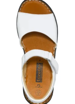 New BADER ELENA EDEN, modische Damen-Sandalen, Weite G, mit Klettverschluss WEISS