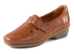 Discount ELENA EDEN Mokassin-Trotteur mit luftigen Durchbrüchen COGNAC