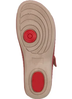 Hot ELENA EDEN Pantolette aus Nappaleder ROT