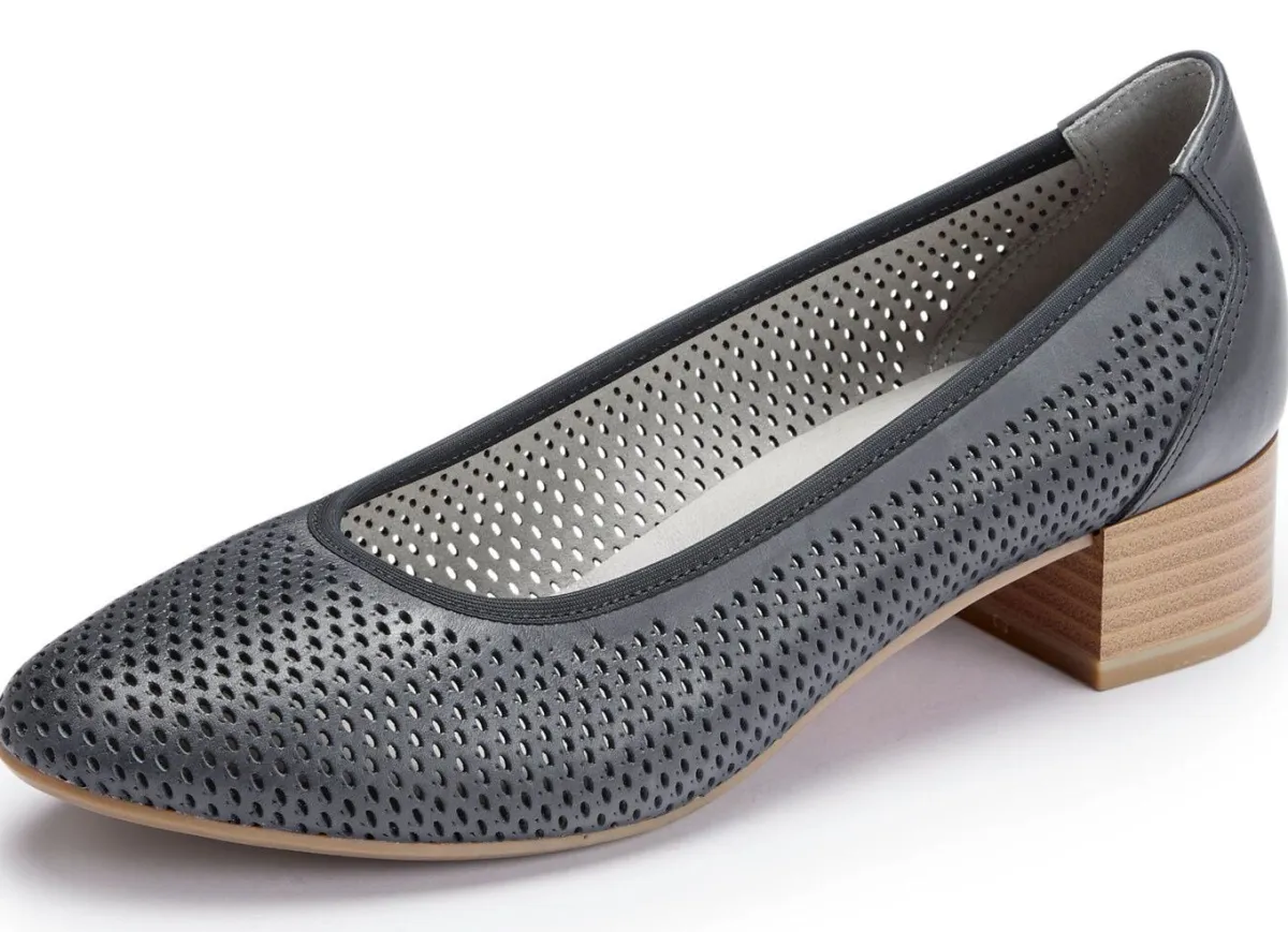 Best BADER ELENA EDEN Pumps mit luftiger Perforation MARINE