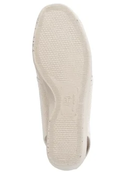 Clearance ELENA EDEN Sandale aus luftigem Meshmaterial und Textil mit Metallicschimmer HELLBEIGE