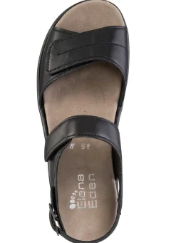 Sale ELENA EDEN Sandale mit verstellbarem Fersenriemchen SCHWARZ