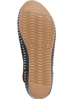New ELENA EDEN Sandalette aus weichem, perforiertem Nappaleder DUNKELBLAU-BUNT