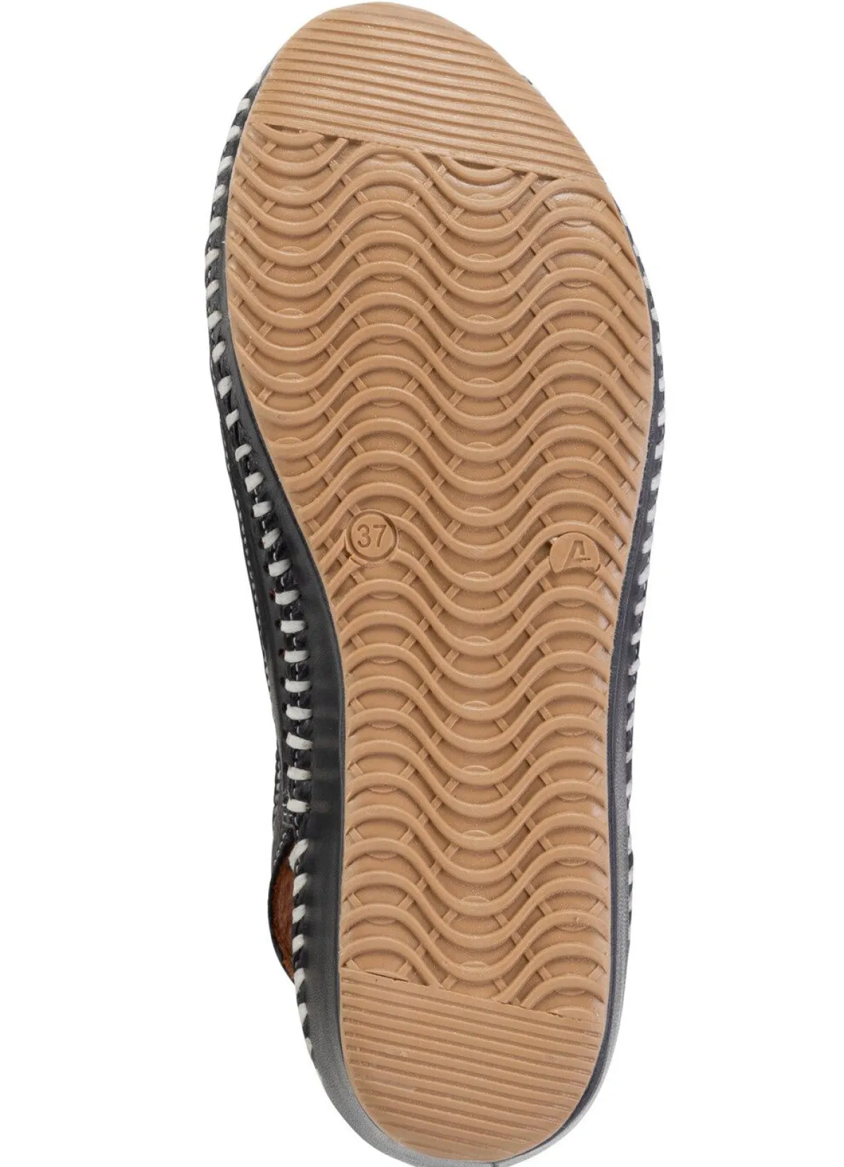 New ELENA EDEN Sandalette aus weichem, perforiertem Nappaleder DUNKELBLAU-BUNT
