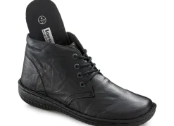 Outlet ELENA EDEN , schicke Damen-Boots, Weite G, mit herausnehmbarem Fußbett SCHWARZ