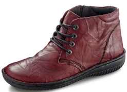 New ELENA EDEN , schicke Damen-Boots, Weite G, mit herausnehmbarem Fußbett BURGUND