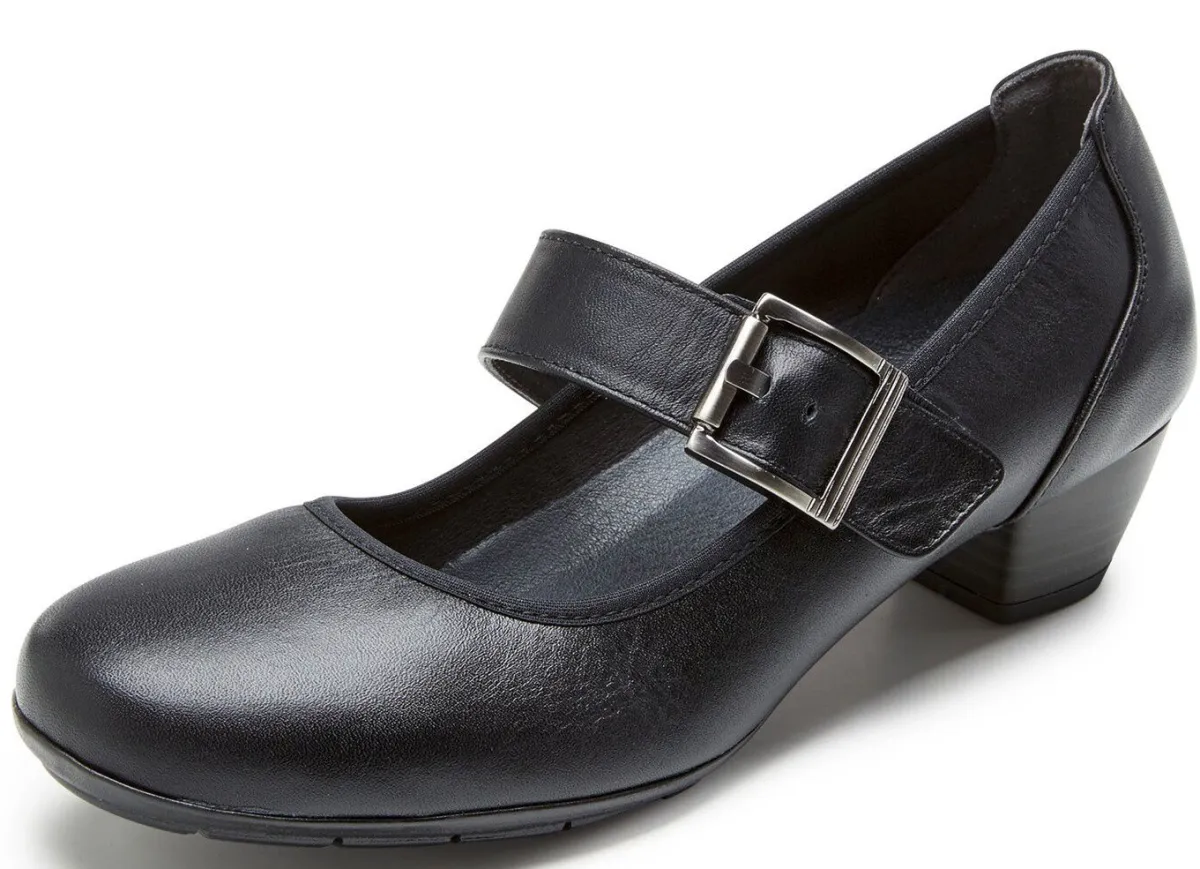 Sale ELENA EDEN , schicke Damen-Pumps, Weite G, mit herausnehmbarem Fußbett SCHWARZ