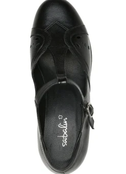 Online ELENA EDEN , schicke Damen-Pumps, Weite H, aus Leder SCHWARZ