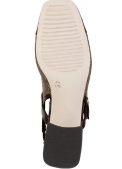 Online BADER ELENA EDEN, schicke Damen-Slingpumps, Weite G, mit Klettverschluss DUNKELBRAUN