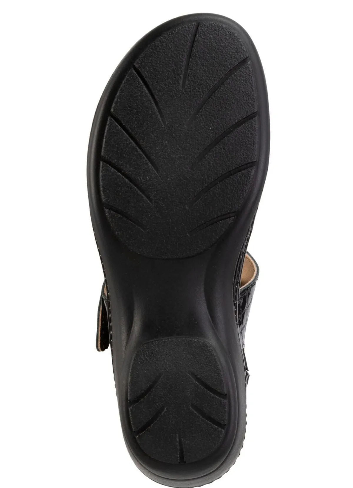New ELENA EDEN , schicke Damen-Sandalen, Weite H, mit herausnehmbarem Fußbett SCHWARZ