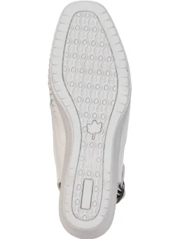 Outlet ELENA EDEN , schicke Damen-Sandalen, Weite G, mit Gummizug ECRU-SILBER