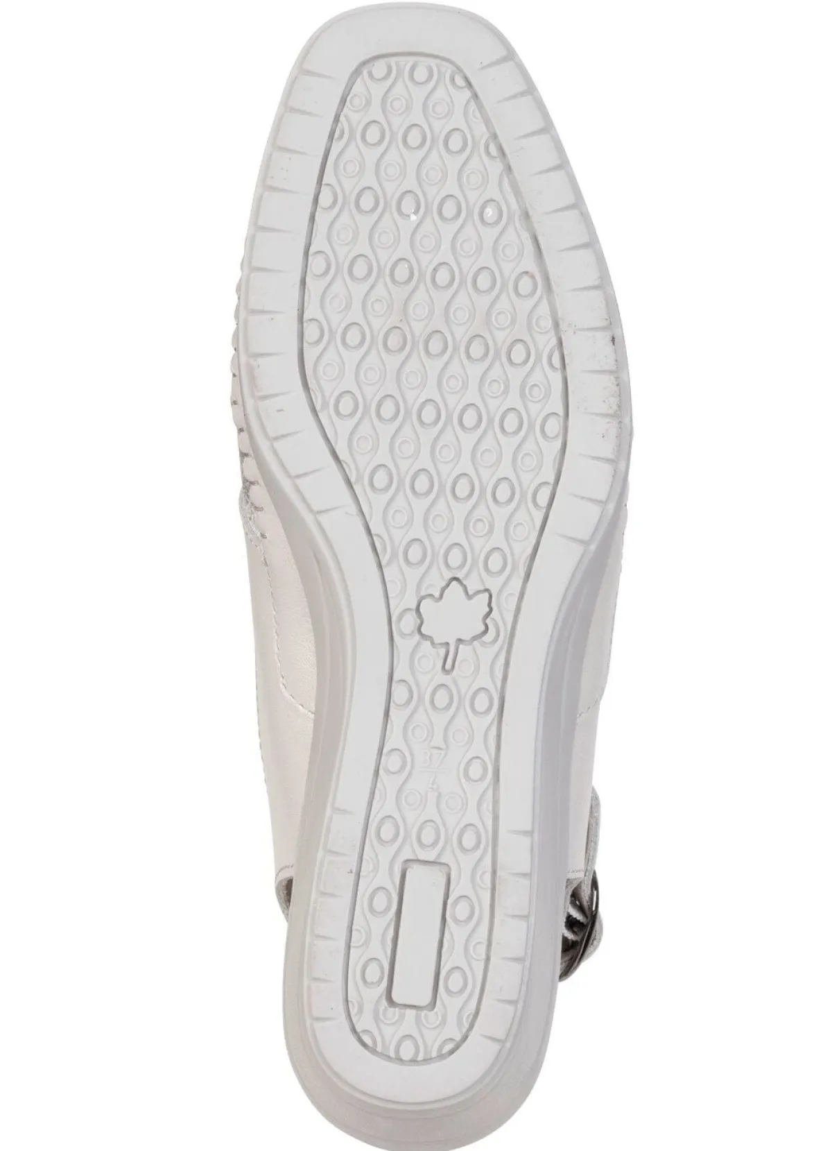 Outlet ELENA EDEN , schicke Damen-Sandalen, Weite G, mit Gummizug ECRU-SILBER