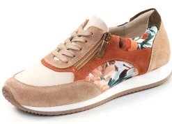 Outlet ELENA EDEN , schicke Damen-Sneaker, Weite G, mit herausnehmbarem Fußbett TAUPE-BUNT
