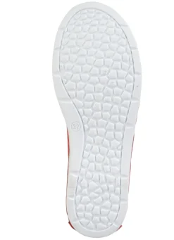 Discount ELENA EDEN Schnürschuh mit Knitter-Struktur und Zier-Nähten ROT