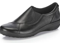 Sale ELENA EDEN Slipper aus Nubukleder SCHWARZ
