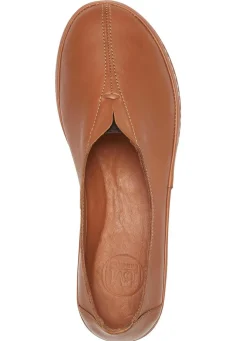 Outlet ELENA EDEN Slipper aus Rind-Nappaleder COGNAC