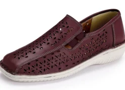New ELENA EDEN Slipper aus schattiertem Nappaleder BURGUND