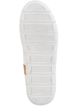 Best ELENA EDEN Slipper mit Knitter-Struktur JEANS-WEISS